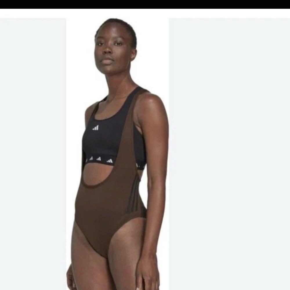 Adidas TrainIcons Brown Leotard NWT - Size Small